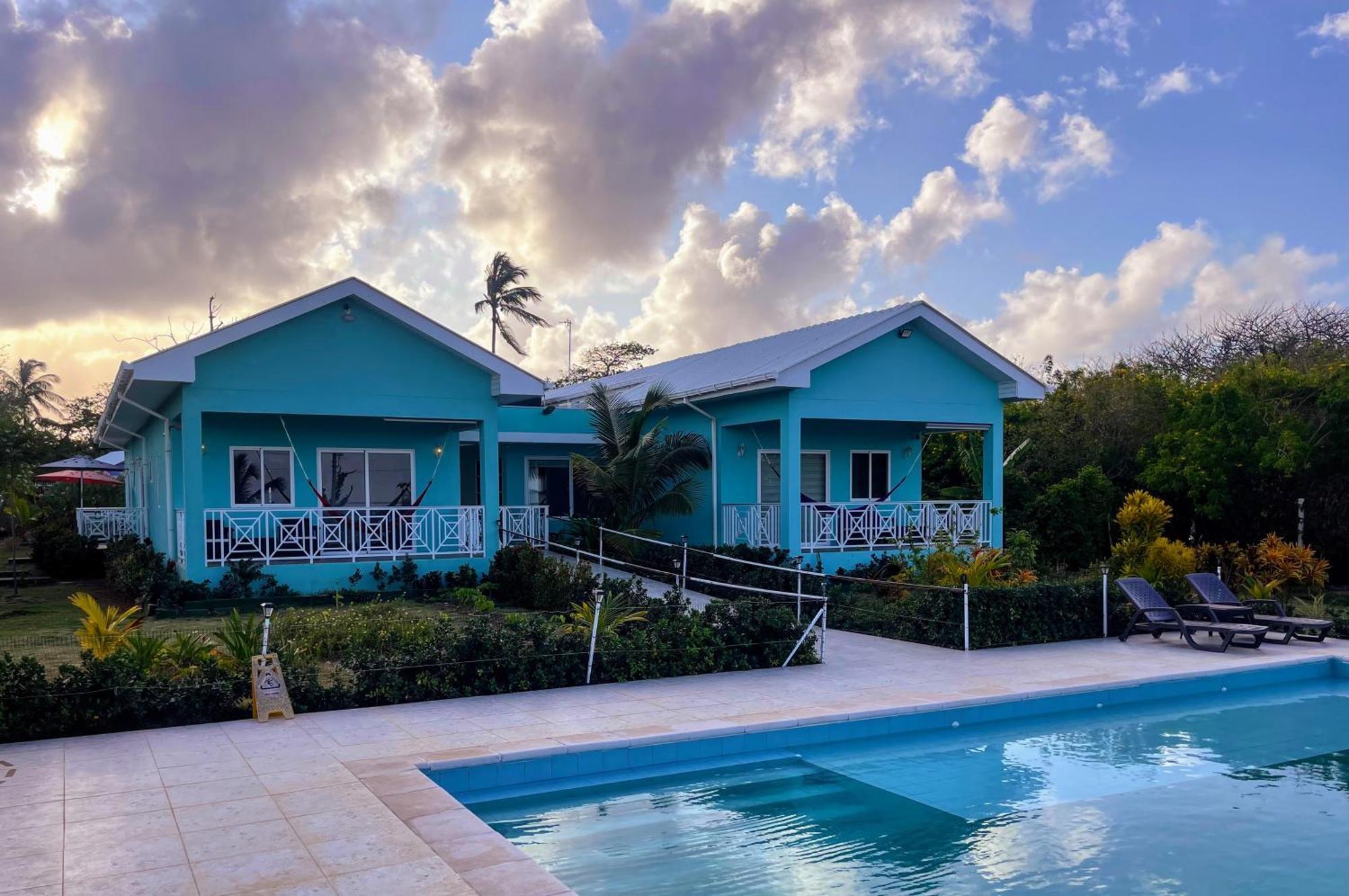 San Andrés Blue Lizard Houseヴィラ エクステリア 写真